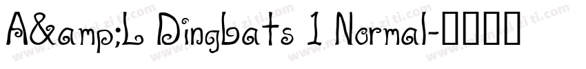 A&L Dingbats 1 Normal字体转换